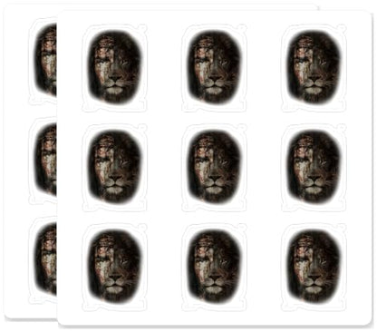 Jesus Lion of Judah Christian Faith 18 Pack 2 Inch Vinyl Stickers