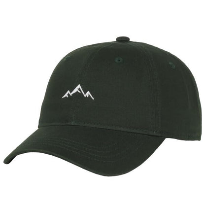 Outdoor Cap Mountain Embroidered Dad Hat Adjustable Soft Cotton Polo Style Unstructured Baseball Cap for Men & Women - color: Dark Green