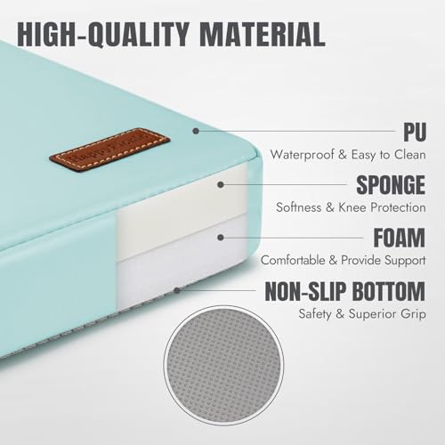 HappyPicnic Waterproof Garden Kneeling Pad, 2in Thick, Green, 1 Pack - color: Blue Green