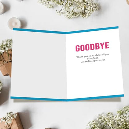 FANCYLUCKY New Job Card, Funny Goodbye Card for Women Men - style: FY-383
