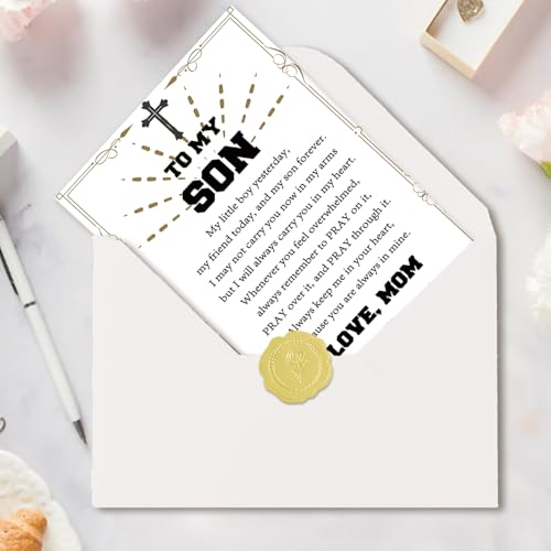 Christian Birthday Card for Son, Religious Gift from Mom - style: AM-448