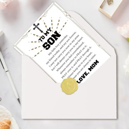 Christian Birthday Card for Son, Religious Gift from Mom - style: AM-448