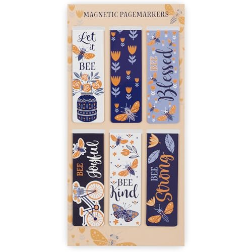 Christian Art Gifts Magnetic Scripture Bookmark Set with Bible Verses - color: Bee Kind