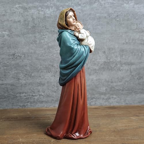 BC Catholic Madonna of The Streets Statue, Blessed Virgin Mary Figure, Holy Mother Home Décor, Religious Gift 9.2" H, Renaissance Sculpture Handmade by Buildclassic