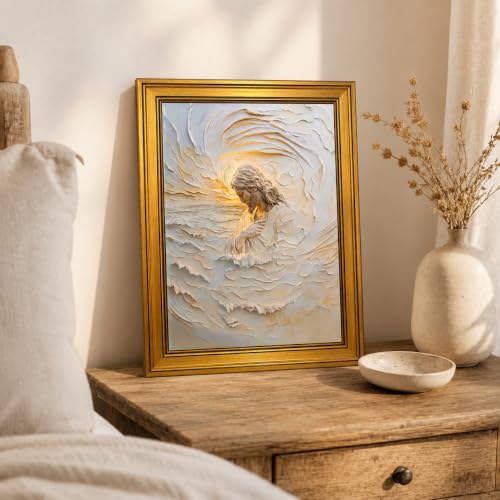 Christian Texture Jesus Canvas Wall Art Framed Neutral Artwork 10X8 Inch - color: Christian TextureJesus Canvas 26, size: 10"L x 8"W