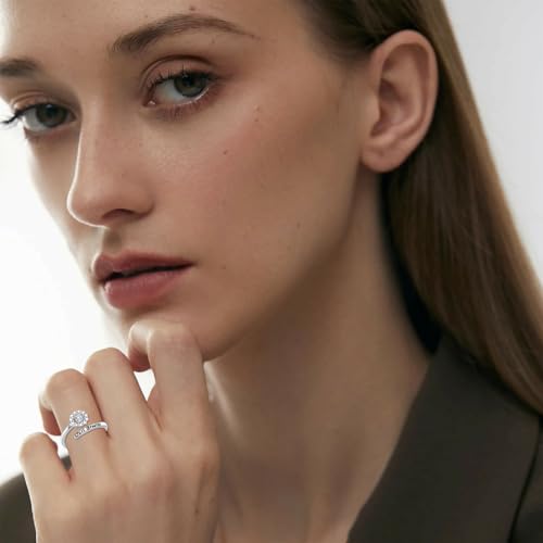 ROMANTICWORK Just Breathe Ring 925 Sterling Silver Cross/Lotus/Dandelion Adjustable Opening Ring Inspirational Jewelry for Women Birthday Christmas Gifts - style: Dandelion