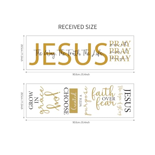 BBTO Bible Verse Stickers Peel & Stick,Faith Over Fear - style: Faith over Fear