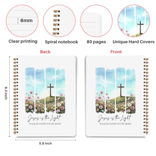 Bible Journal for Women, Gifts for Christian Women Girls, Birthday Present - color: Jesus is the Light