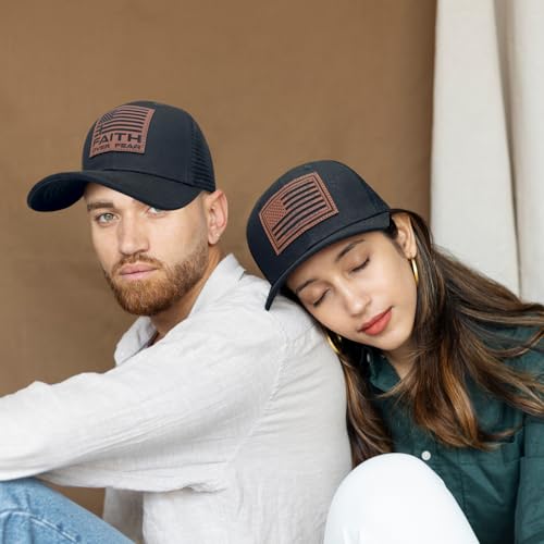 Christian Hats for Men Women, Faith Over Fear Hat - color: Letter
