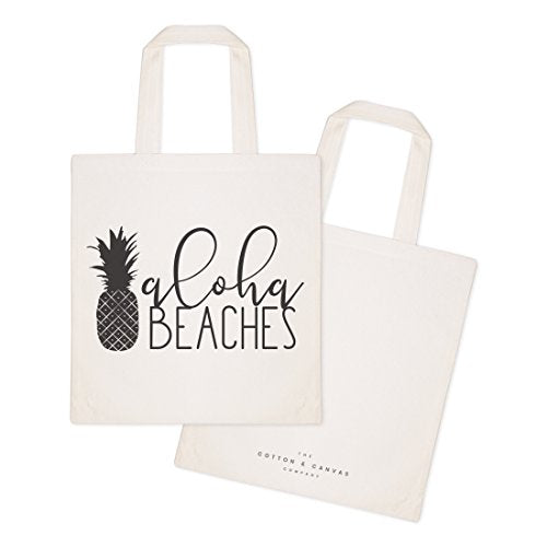 The Cotton & Canvas Co. Beach, Grocery, Farmers Market, Shopping and Travel Reusable Shoulder Tote and Handbag … - style: Aloha Beaches