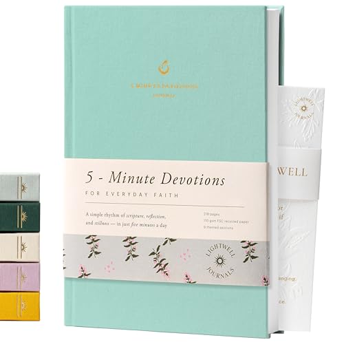 5-Minute Devotional Journal for Women: Daily Christian Scripture Reflections, Guided Prompts & Prayer | Build Faith in Just 5 Minutes a Day | 218 Pages, 110gsm Paper (Pastel Mint Green) - color: Pastel Mint Green