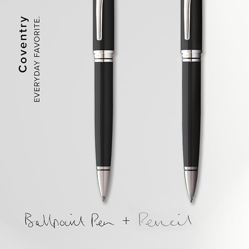 Cross Coventry Black Lacquer Pen & Pencil Gift Set