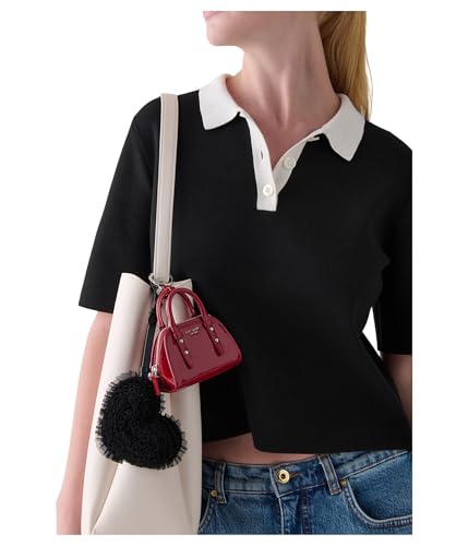 kate spade new york Women's Novelty Bag Charm - color: Black Tulle Heart