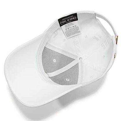 Baseball Cap for Women Men - Adjustable Size Hat - color: Soft White