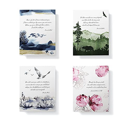Twigs Paper Sympathy Cards with Envelopes, 12 Christian Bible Verse Cards - color: Bible Verses, size: 12-Count