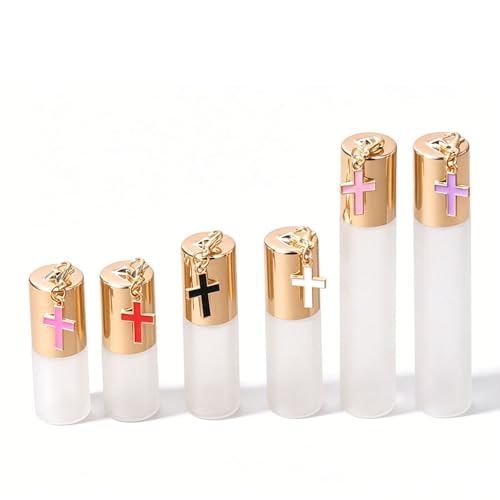 10ML Frosted Glass Roll On Bottles, Refillable Travel Roller Bottles with Stainless Steel Roller Balls & Leak Proof Caps for Essential Oils, Perfume, Aromatherapy, DIY Beauty - color: 10ML Frosted