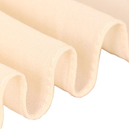 LMVERNA Solid Color Bubble Chiffon Scarf for Women Fashion Soft Hijab Long Scarfs Wrap Scarves - color: Beige