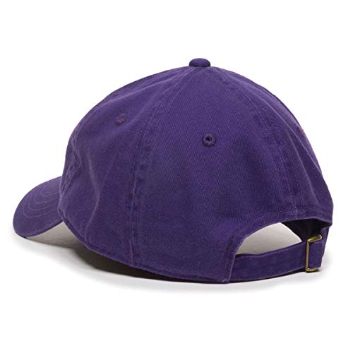 Praying Hands with Cross Baseball Cap Embroidered Cotton Adjustable Dad Hat - color: Purple