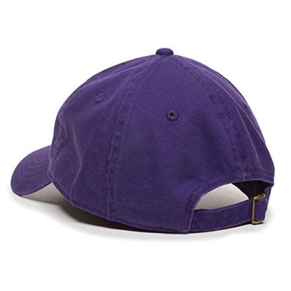 Praying Hands with Cross Baseball Cap Embroidered Cotton Adjustable Dad Hat - color: Purple