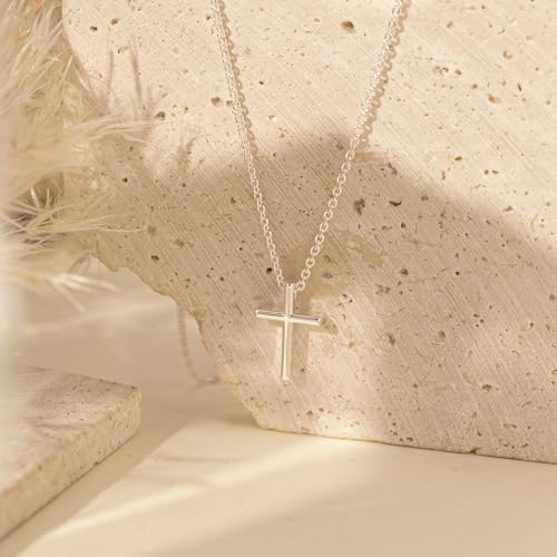 Cross Necklace for Women, Dainty Gold Necklace Tiny Cross Charm Necklace - color: Gold-Cross 1