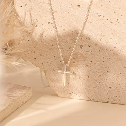 Cross Necklace for Women, Dainty Gold Necklace Tiny Cross Charm Necklace - color: Gold-Cross 1