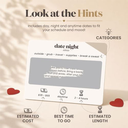 40 Scratch Off Date Night Ideas, Couples Gifts, Anniversary, Wedding & More