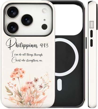 Magnetic for iPhone 17 Pro Cute Christian Phone Case, Bible - color: Bible, size: iPhone 17 Pro