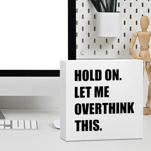 Inspirational Quotes Office Supplies Rustic Desk Decor White Wooden Box - color: White0389