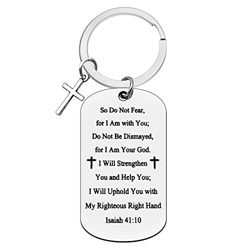 Xiahuyu Christian Keychain - Bible Verse Baptism & Communion Gift - Inspirational Religious Gifts for Women & Men - color: Christian-9