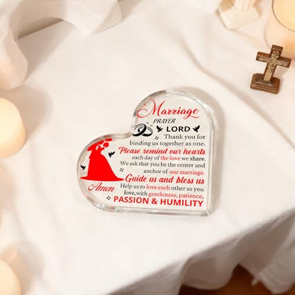 Newly Wed Gifts for The Couple 2026 Marriage Prayer Gifts Acrylic Decor