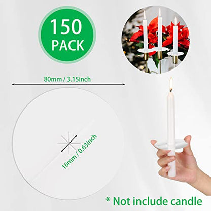 150 Pack Church Candle Drip Protectors, Candle Wax Catcher
