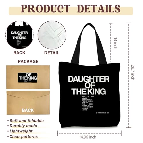 Bible Tote Bags Cute Christian Preppy Canvas Tote Bag Christian Gifts for Women Reusable Shopping Bags(Parent) - color: Bible-15