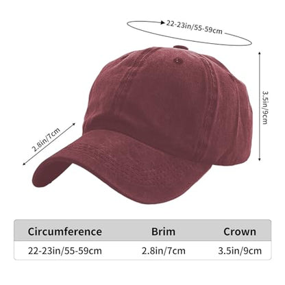Christian Baseball Cap for Men & Women - Embroidered Jesus Cross Hat, Adjustable Christian Gifts - color: Red