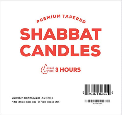 Shabbat Candles Shabbos 3 Hr. - 12 Ct. - size: 12-Count