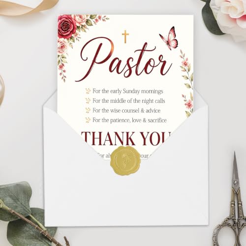Pastor Appreciation Card, Thank You Card for Pastor - color: Mu-376
