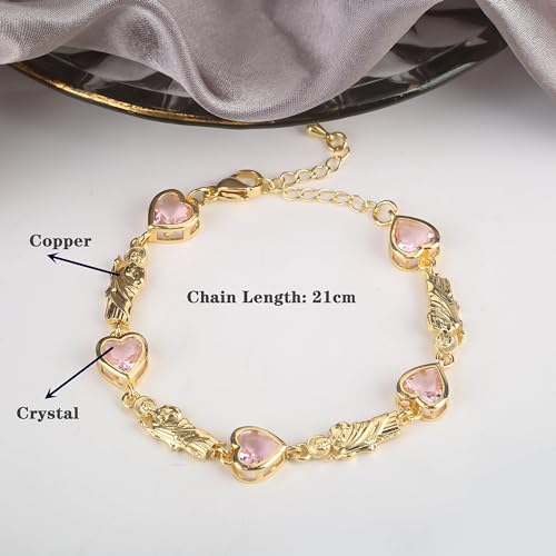 14K Yellow Gold Christian San Judas Bracelet For Women Men - Religious St Jude Bracelet, San Judas Tadeo Bracelet, Pulseras De San Judas Tadeo, Saint Jude Bracelets - color: Horizontal San Jude Bracelet 1