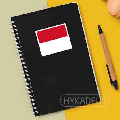 (3Pcs) Monaco Flag Stickers – Monegasque - Monacans Flags Sticker, Waterproof Country Flag Vinyl Decals for Laptop, Water Bottle, Scrapbook, Phone Case, Helmet, Travel Gear, 3" x 2.5" - color: Monaco