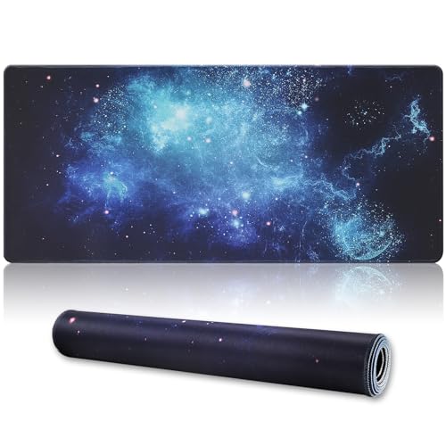 XXL Gaming Mouse Pad 35.4x15.7 Professional Large Mouse Pad & Computer Game Mouse Mat-90x40 Spacebluedot - color: Spacebluedot, size: 35.4L x 15.7W inches