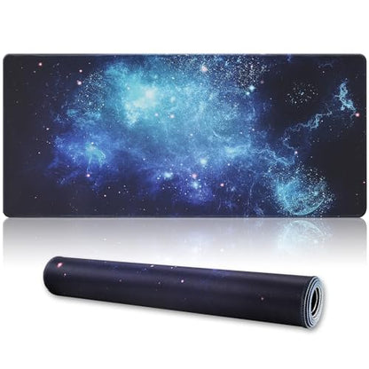 XXL Gaming Mouse Pad 35.4x15.7 Professional Large Mouse Pad & Computer Game Mouse Mat-90x40 Spacebluedot - color: Spacebluedot, size: 35.4L x 15.7W inches