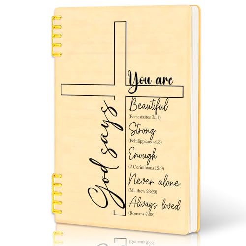 God Says You are Bible Verse Notebook - A Christian Affirmation and Encouragement Gift for Friends and Family, Bible Study and Prayer Notebook, Prayer Journal, 5.7 x 8.2-inch Loose-Leaf Study Gift
