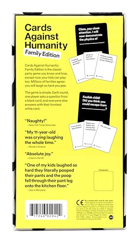 Cards Against Humanity Family Edition • Card Game for Your Horrible Family