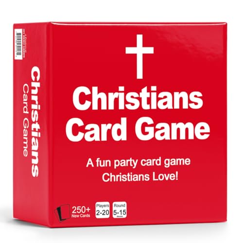 Christians Card Game – Hilarious, Clean Party Game for Adults & Teens | 250+ Cards | Perfect for Youth Groups, Bible Study, Family Game Night & Church Retreats | 2–20 Players, Easy to Learn