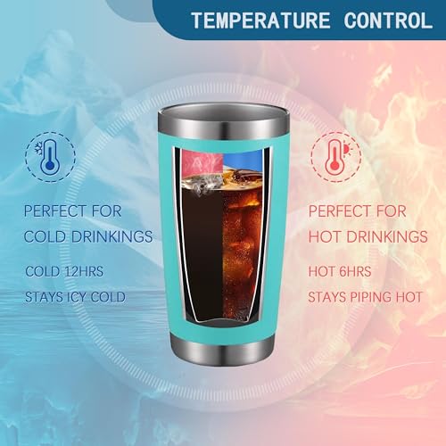 20oz Laurel Wreath Blessed Insulated Stainless Steel Tumbler with Lid - color: white-Mint