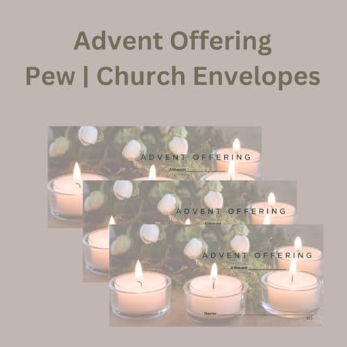 Advent Offering Envelopes for Church | 3" x 6 5/16" (100)