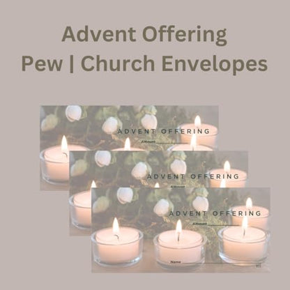 Advent Offering Envelopes for Church | 3" x 6 5/16" (100)