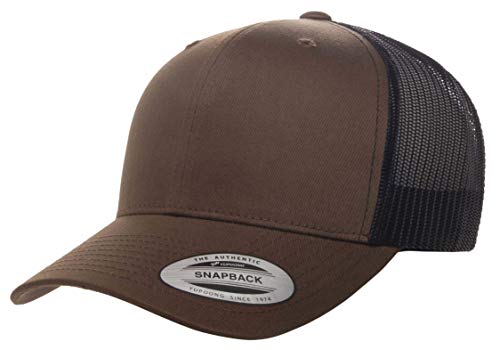 Yupoong Yp Classics Retro Trucker Cap - color: Coyote Brown/Black, size: One Size, style: Single