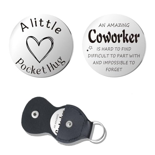 Pocket Hug Token for Women Men Him Birthday Inspirational Gifts for Daughter Friend Long Distance Gifts for Wife Mom - color: Coworker