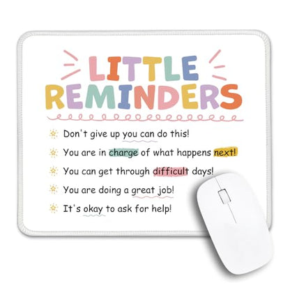 Funny Little Reminders Non-Slip Mouse Pad Gifts for Employee Girls - color: Multi 2