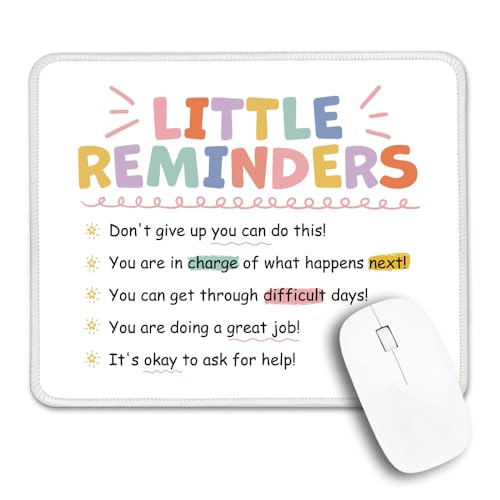Funny Little Reminders Non-Slip Mouse Pad Gifts for Employee Girls - color: Multi 2