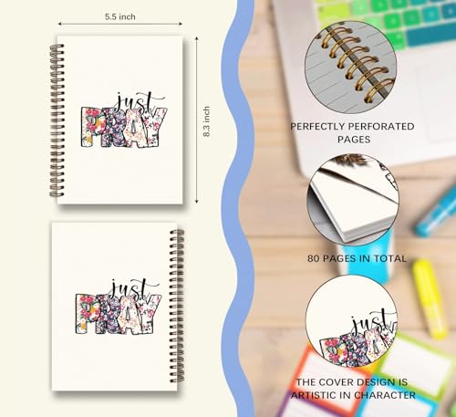 Dejfel Christian Bible Notebook Journal,Floral Gifts for Women Girls - color: play